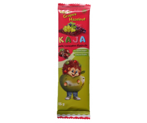 Sušený ovocný plátok Jablko-hrozno s lieskovými orechmi 15g