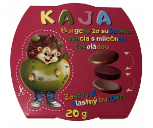 Dried Fruit Burgers with milk chocolate 20 g