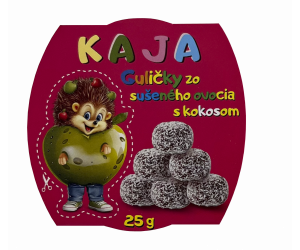 Getrocknete fruchtkugeln mit kokosnuss 25g